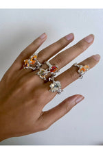 Ignite Ring - Mexican Opal - Clear/Gold