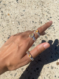 Ignite Ring - Mexican Opal - Yellow/silver