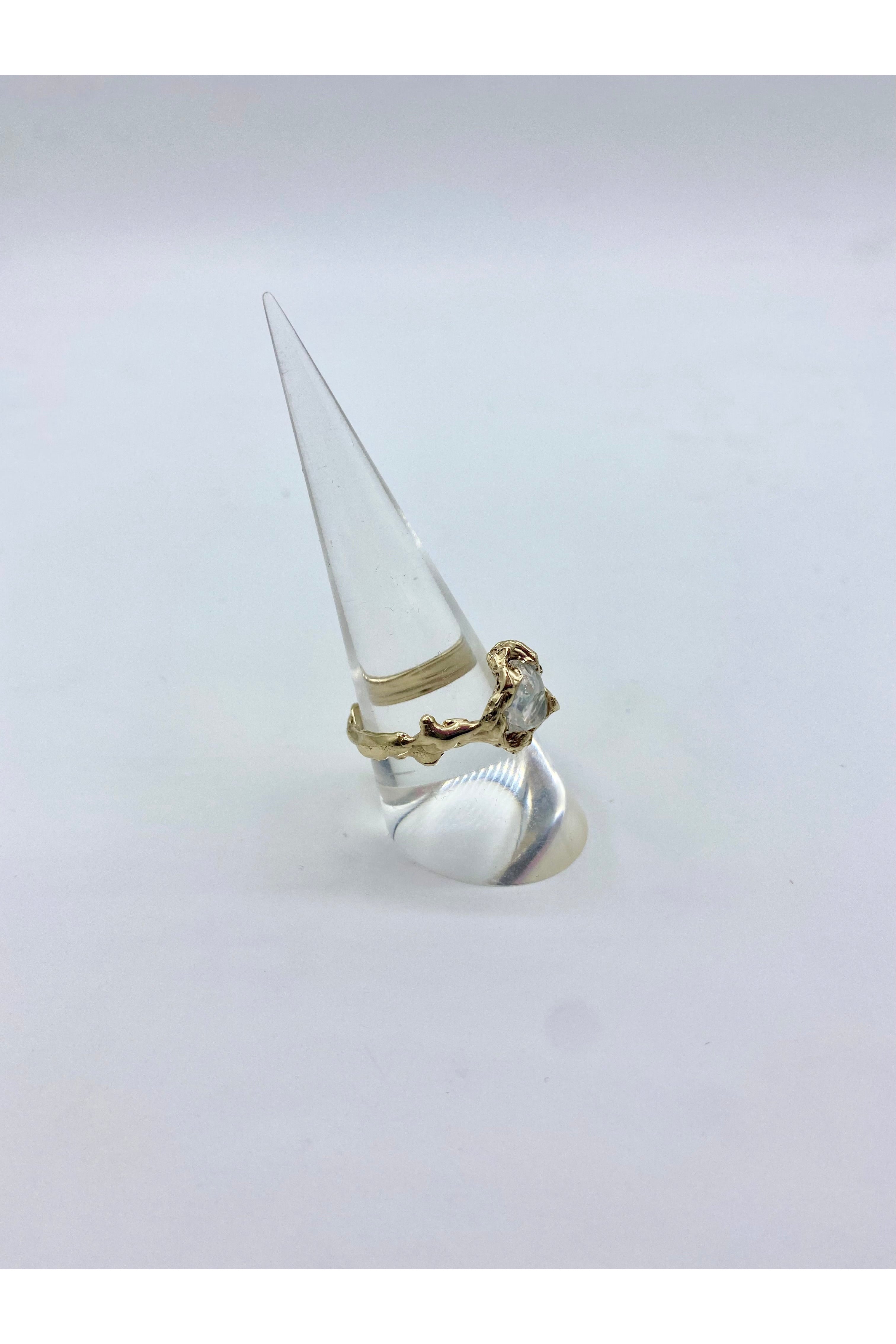 Ignite Ring - Mexican Opal - Clear/Gold