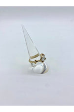 Ignite Ring - Mexican Opal - Clear/Gold