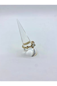 Ignite Ring - Mexican Opal - Clear/Gold