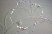 Flashing Lights Necklace - white/silver