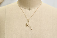 Burnt Bow Pendant - Gold