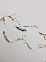 Flashing Lights Necklace - pink/silver