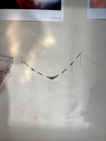 Flashing Lights Necklace - purple/silver