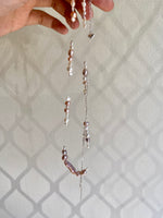 Flashing Lights Necklace - pink/silver