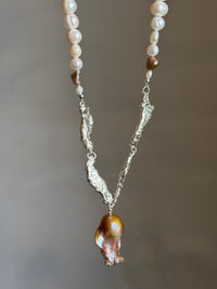 Darling Silver Necklace - Purple