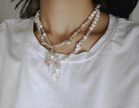 Darling Silver Necklace - White