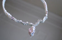 Darling Silver Necklace - Purple