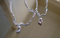 Darling Silver Necklace - White