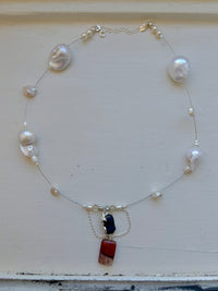 Tidal Relic Necklace - Blue Sapphire II