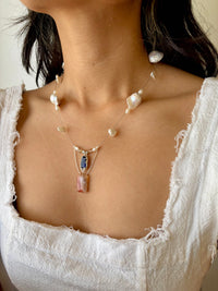 Tidal Relic Necklace - Blue Sapphire I