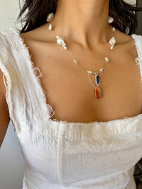 Tidal Relic Necklace - Blue Sapphire I