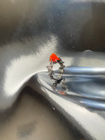 Ignite Ring - Mexican Opal - Orange/Silver