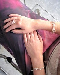 Burnt Bow Cuff Bracelet