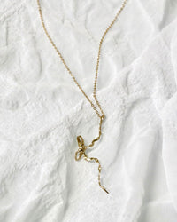 Burnt Bow Pendant - Gold