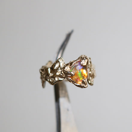 Ignite Ring - Mexican Opal - Yellow/Gold